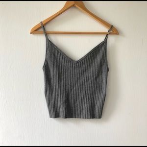 Kendall & Kylie cropped sweater tank top